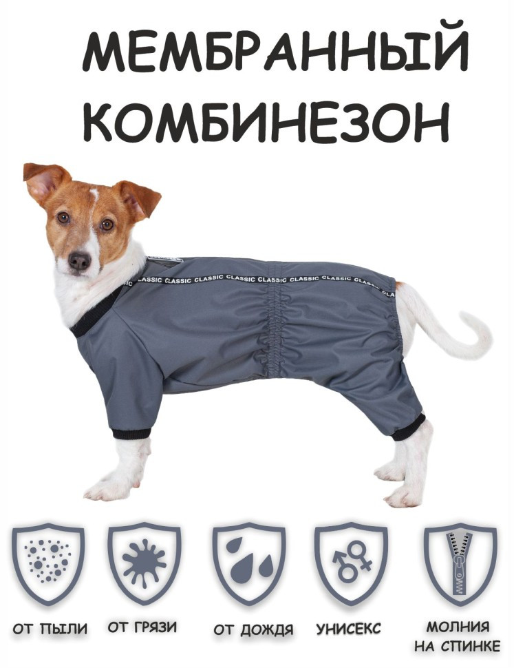 Дождевик "Мартин" (серый) унисекс