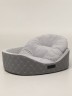 Лежак стеганный круглый (серый) - 3