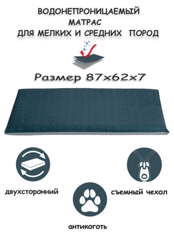 Матрас "Природа" 2 (синий)