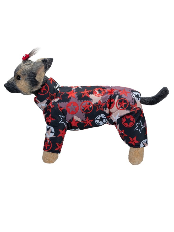 Комбинезон воротник-стойка "Звезда" (красный) девочка